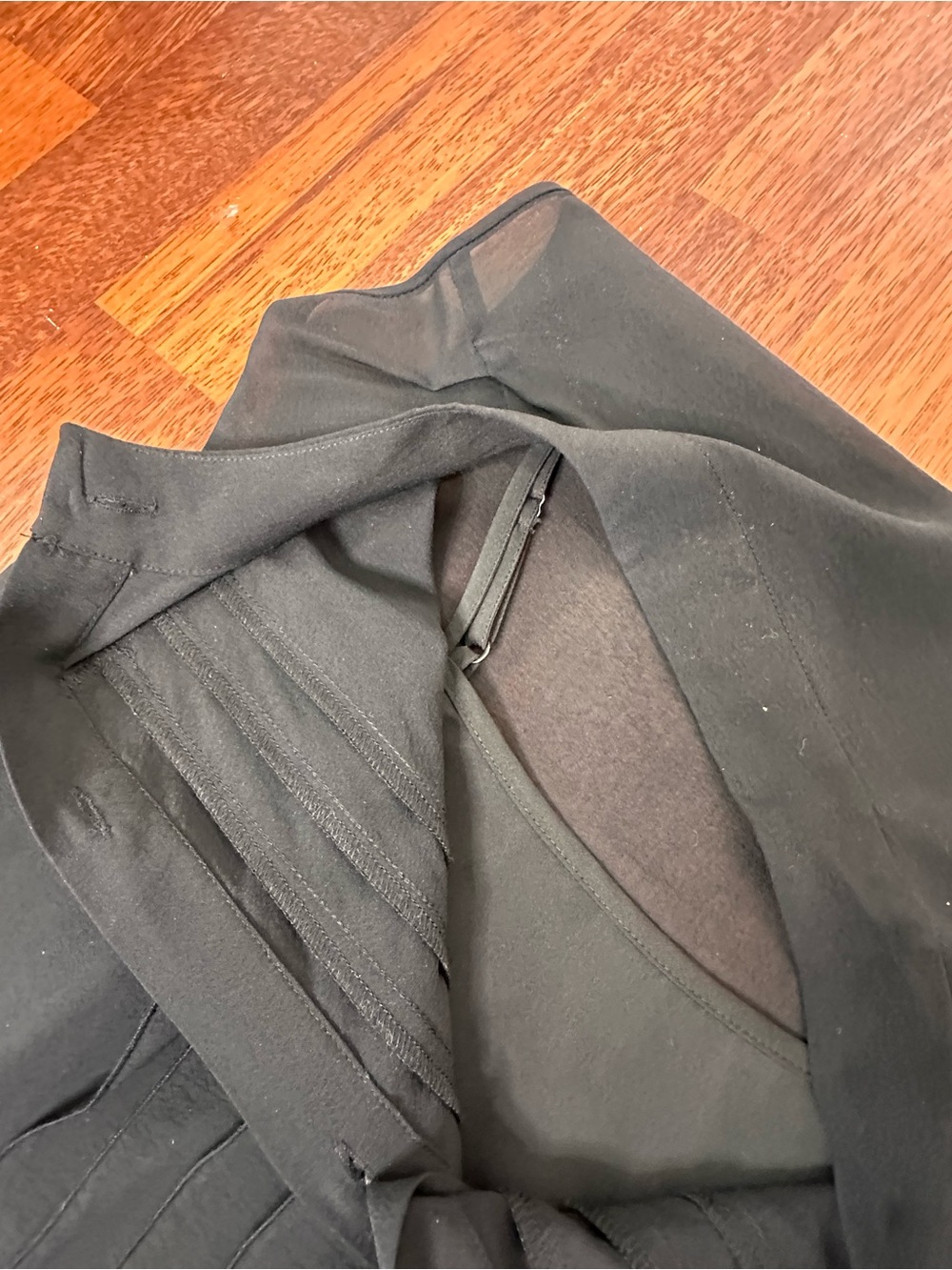 Theory Black Silk Shirt Pleated sleeveless dropped waist mini dress. Luxury. 6 - Picture 11 of 13